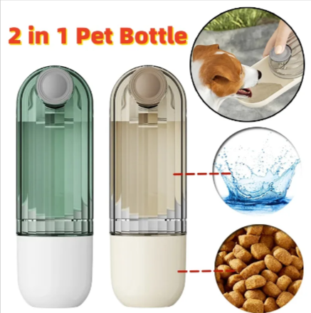 Dual Pet Feed & Hydrate Flask