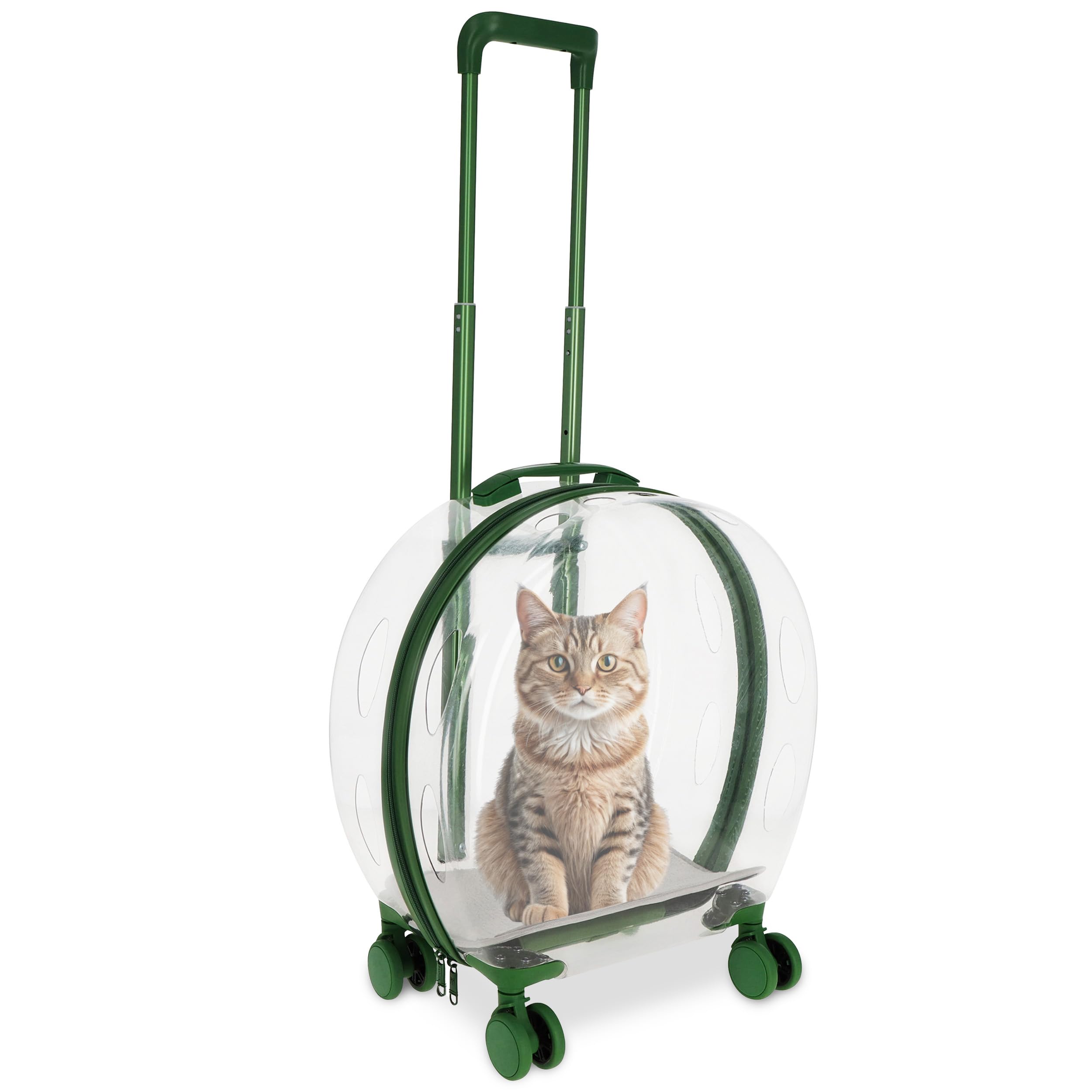 MiMu Bubble Wheel Pet Carrier - Small Pet Travel Trolley