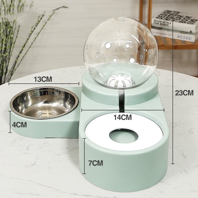 SmartServe 1.8L Pet Feeder & Fountain