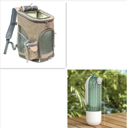 Dual Pet Feed & Hydrate Flask